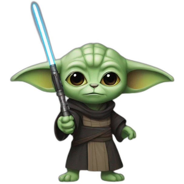 Grogu as a Sith emoji