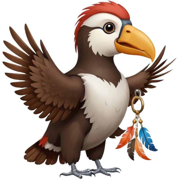 el condor avec un poisson emoji
