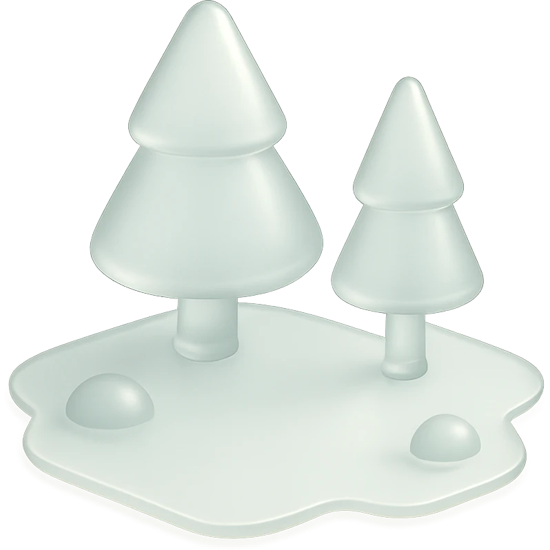 Glanta - clearing" an open space in a forest, light, spacious, minimal. emoji