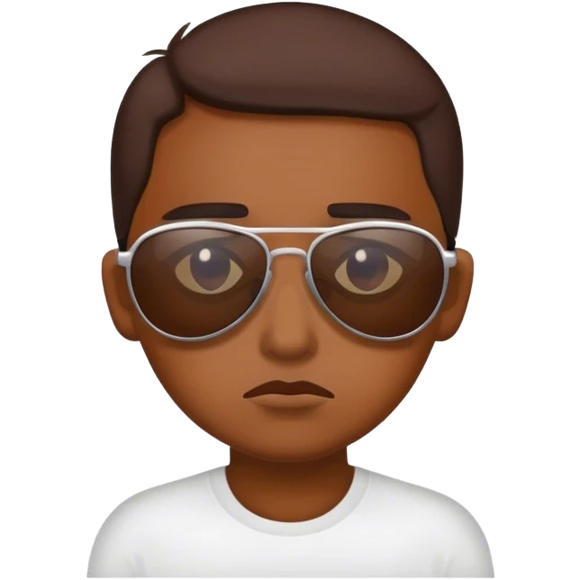 Sad face with sunglasses  emoji