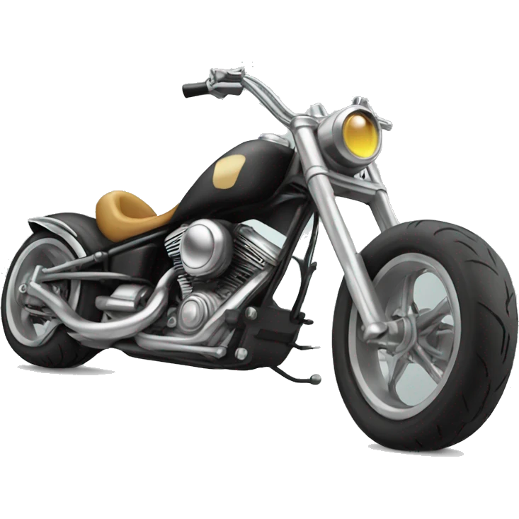 Custom motorcycle Chopper emoji