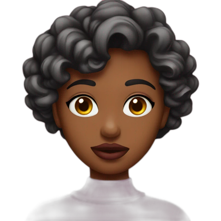 labios en cuello emoji