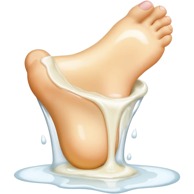 Milk foot emoji