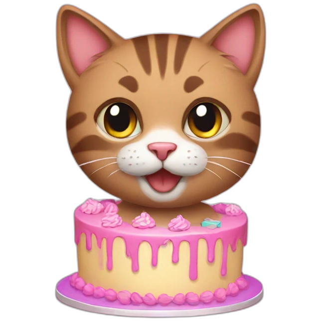 birthday cat emoji