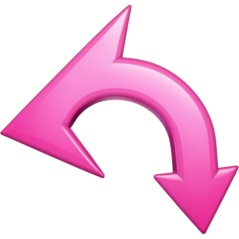 Pink go back u shape arrow  emoji