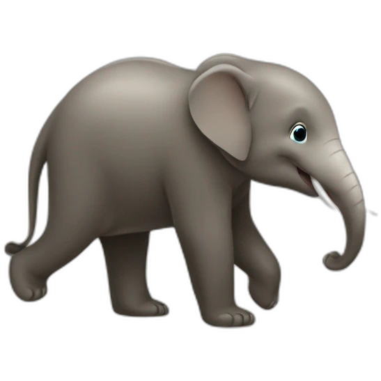éléphant et loutre emoji