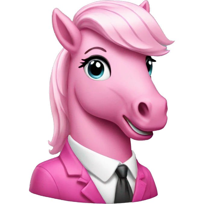 Pink pony president  emoji