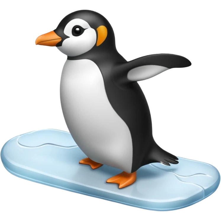 penguin sliding emoji