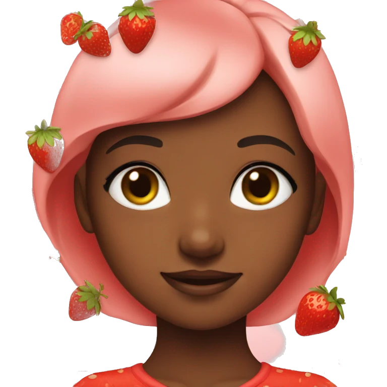 Strawberry girl emoji