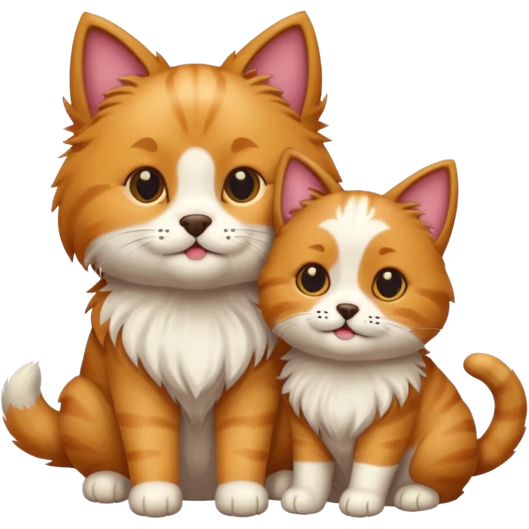 cat and dog emoji