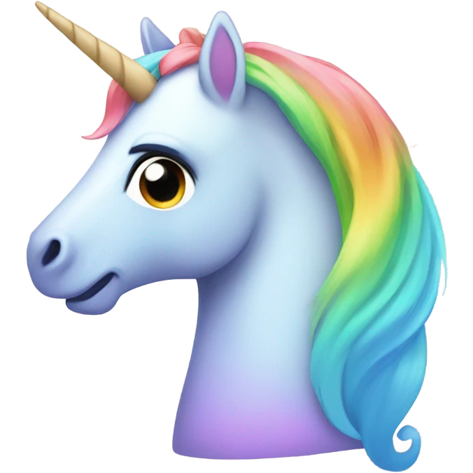 Unicornio de colores emoji