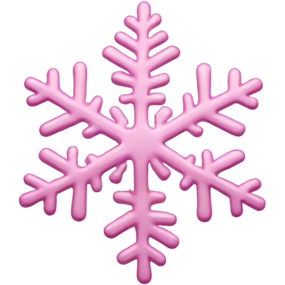 pastel pink snowflake  emoji