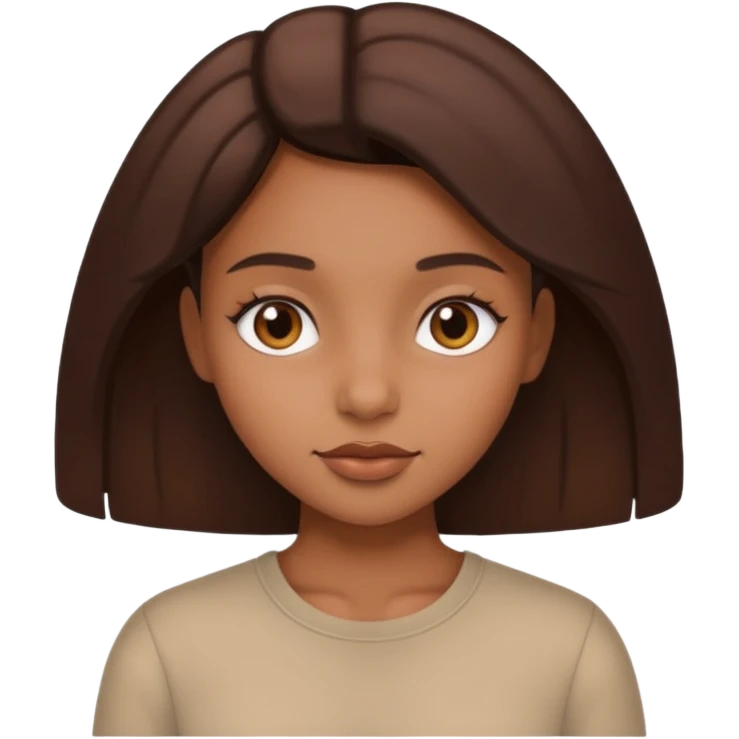 Brown girl aesthetic emoji