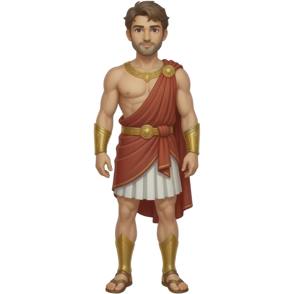 greek god white handsome full body emoji