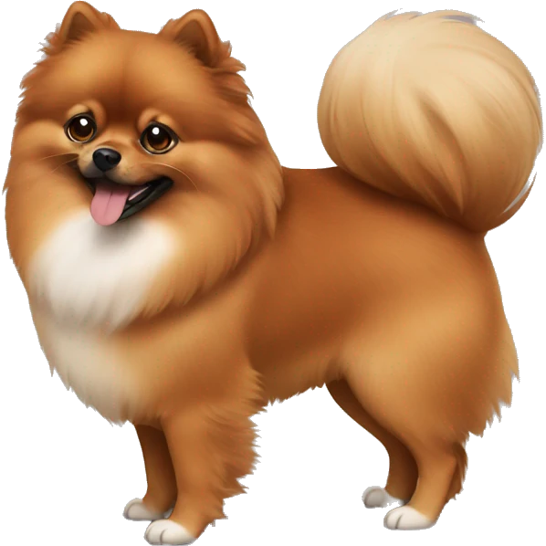 Brown Pomeranian  emoji