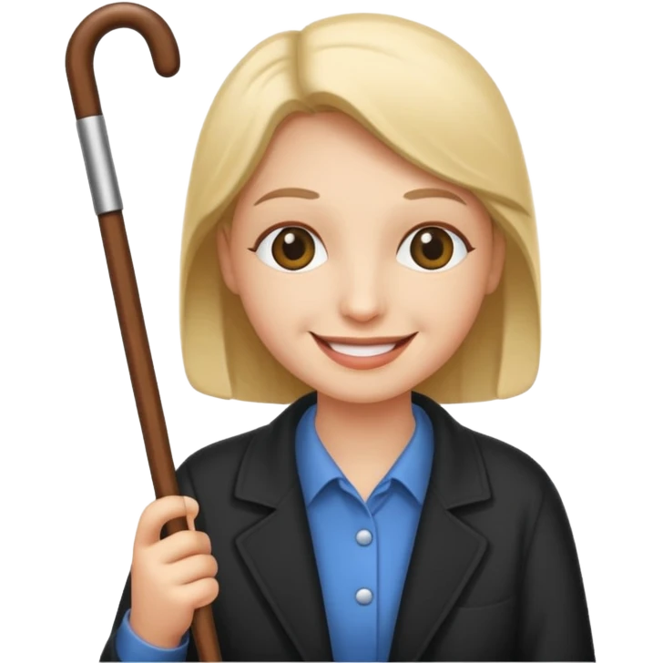 blind person emoji