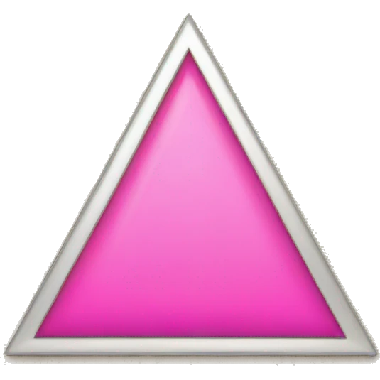 pink triangle on shield  emoji
