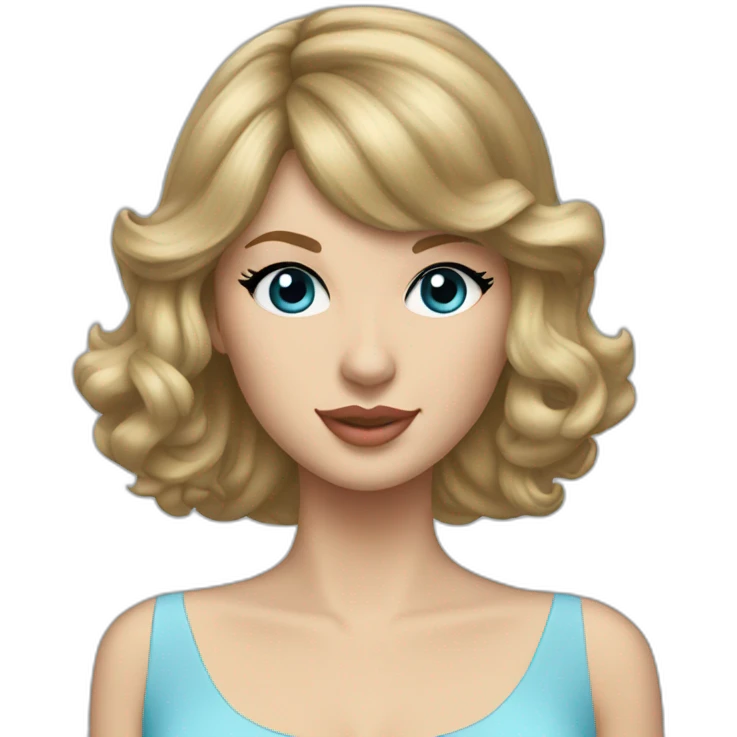 Taylor Swift light blue dress emoji