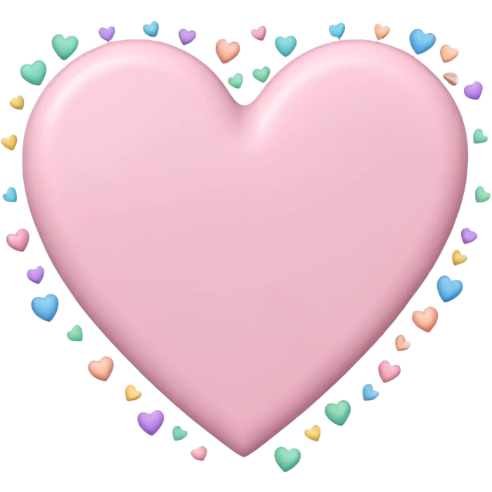 pastel heart with a pastel confetti pattern emoji