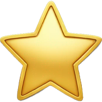 star shape on gold coin emoji