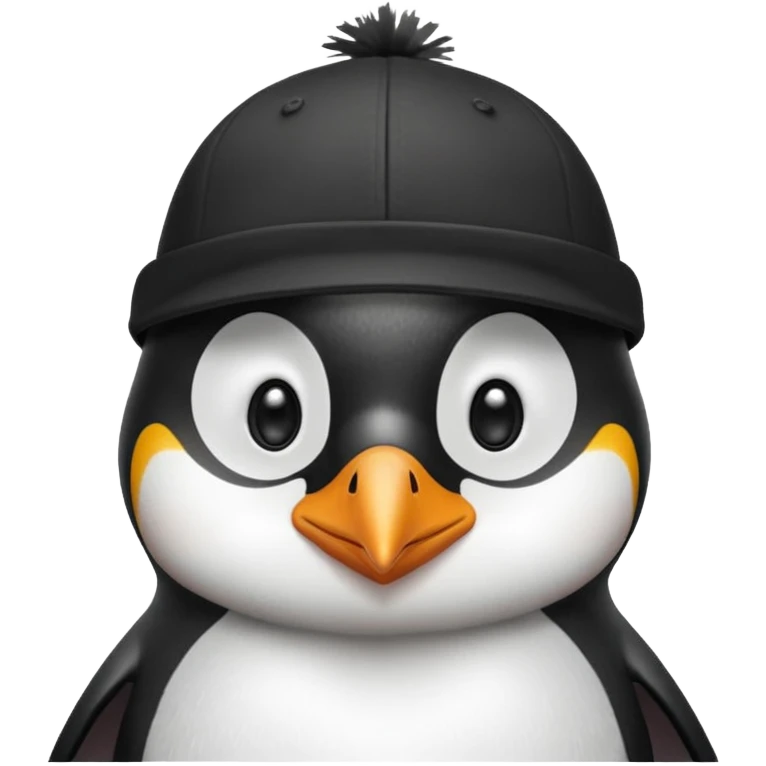 Stupid Penguin with cap emoji