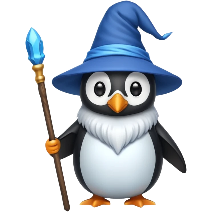 Penguin Wizard emoji