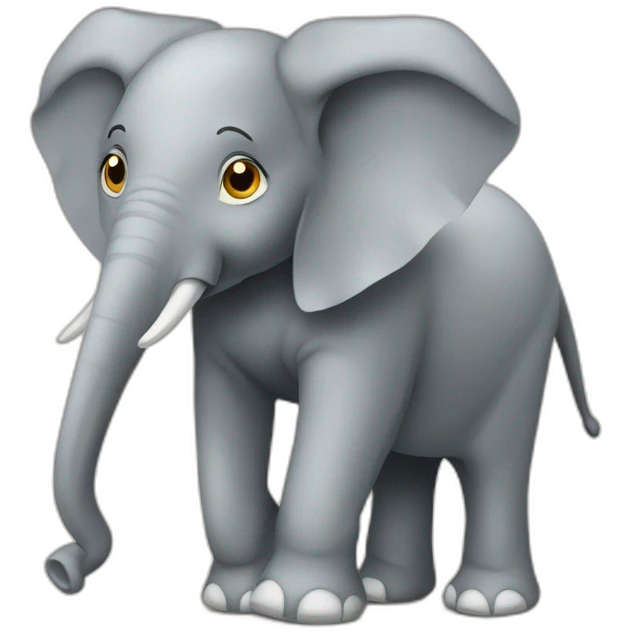 Éléphant sur girafe emoji
