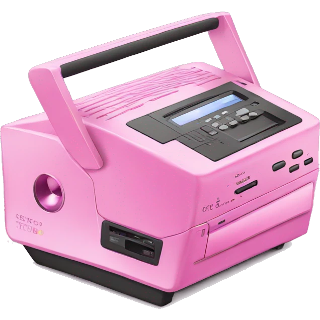 Pink cd player emoji