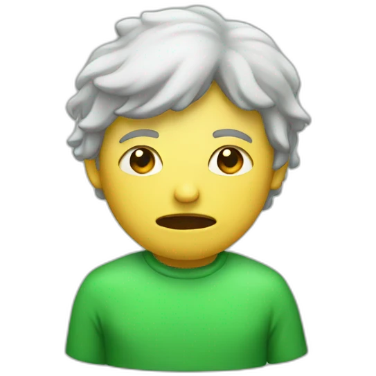 If diarrhea was a person green emoji