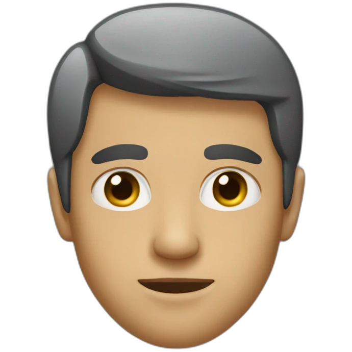 Man with back eyes emoji