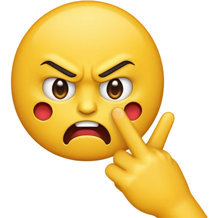 flipping off emoji emoji