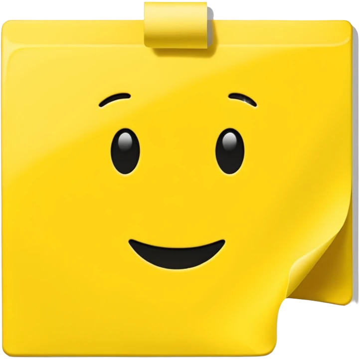 Post it note stationary  emoji