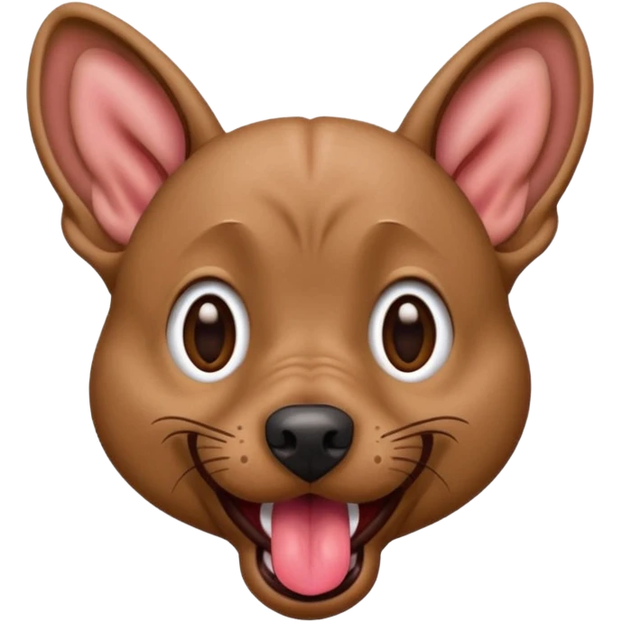 Xoloitzcuintle Dog silly expression with tongue sticking out emoji