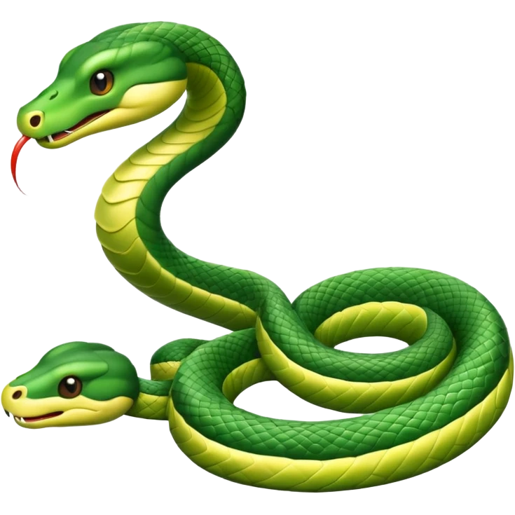 A flying snake emoji