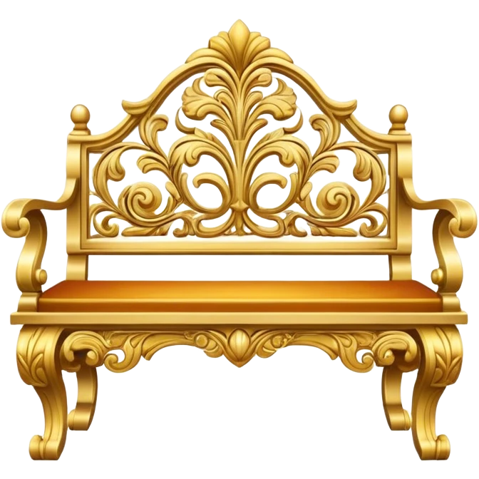 gold heaven wide bench for 2 emoji