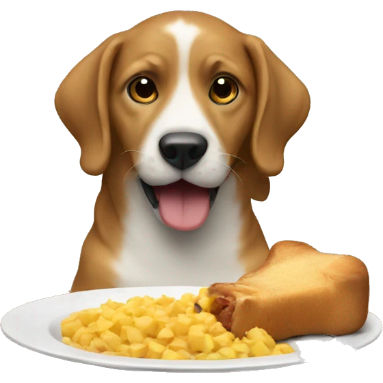 Dog eating emoji