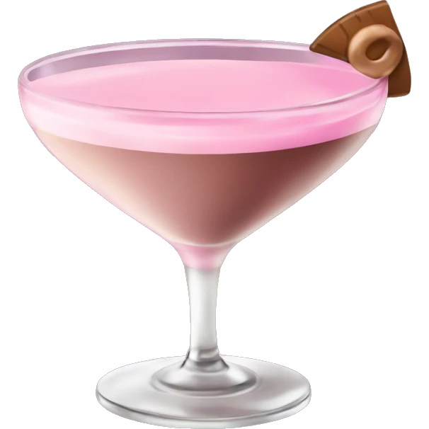 Pink espresso martini emoji