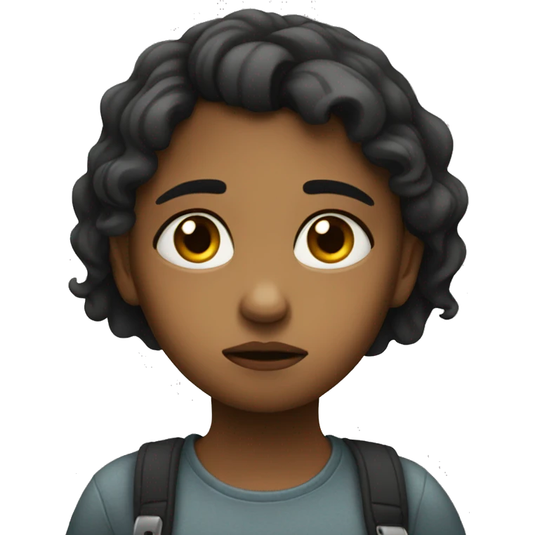 sad girl emoji