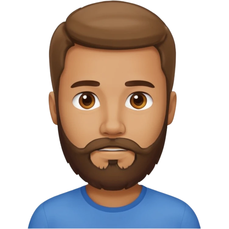Hombre con barba emoji