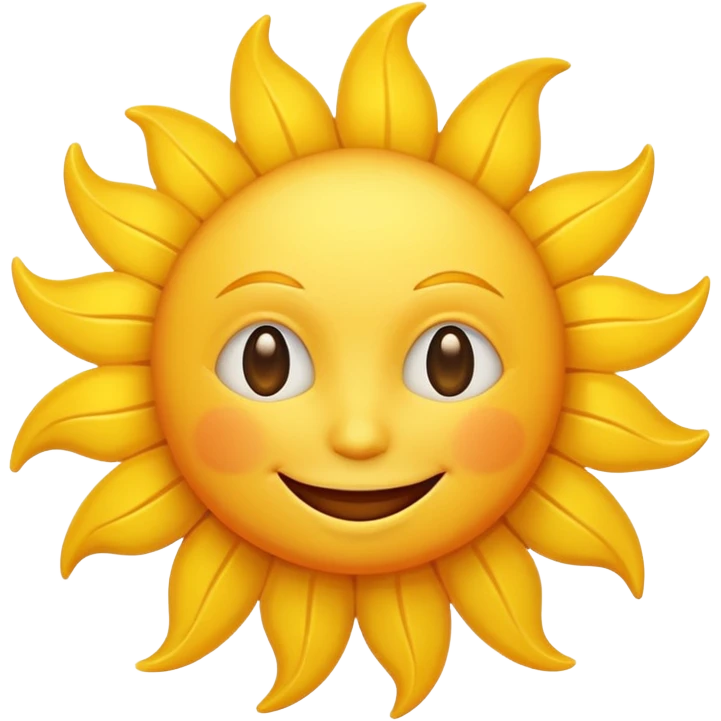 smiling sun emoji emoji