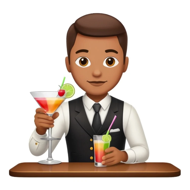 bartender mixing drinks emoji