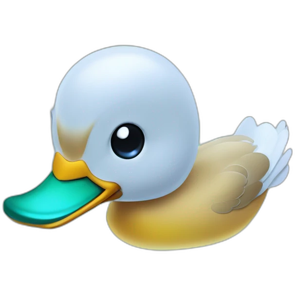 Hologram duck emoji