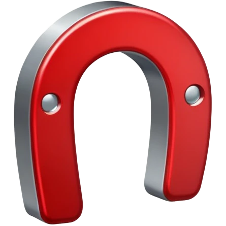 red horseshoe magnet emoji