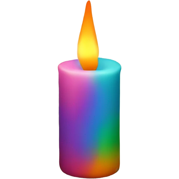 colourful candle emoji