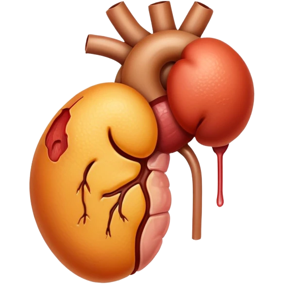 Sad kidney emoji