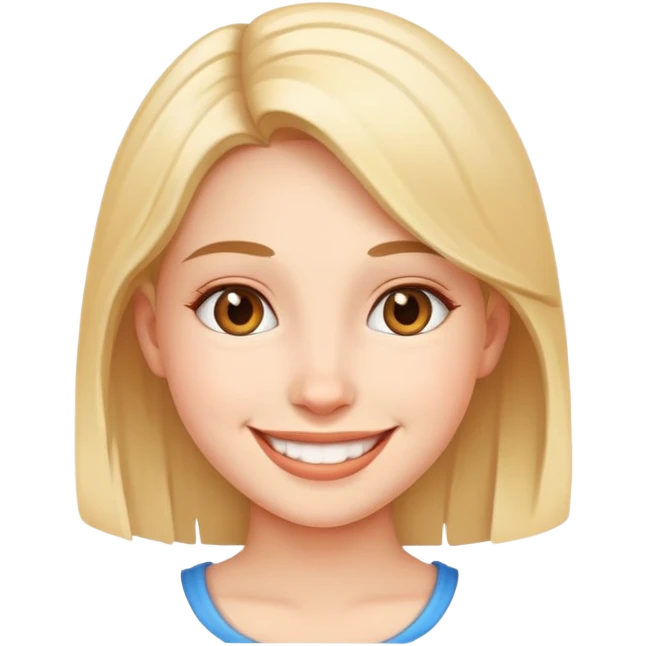Smiling girl  emoji