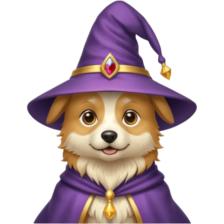 Dog wizard emoji