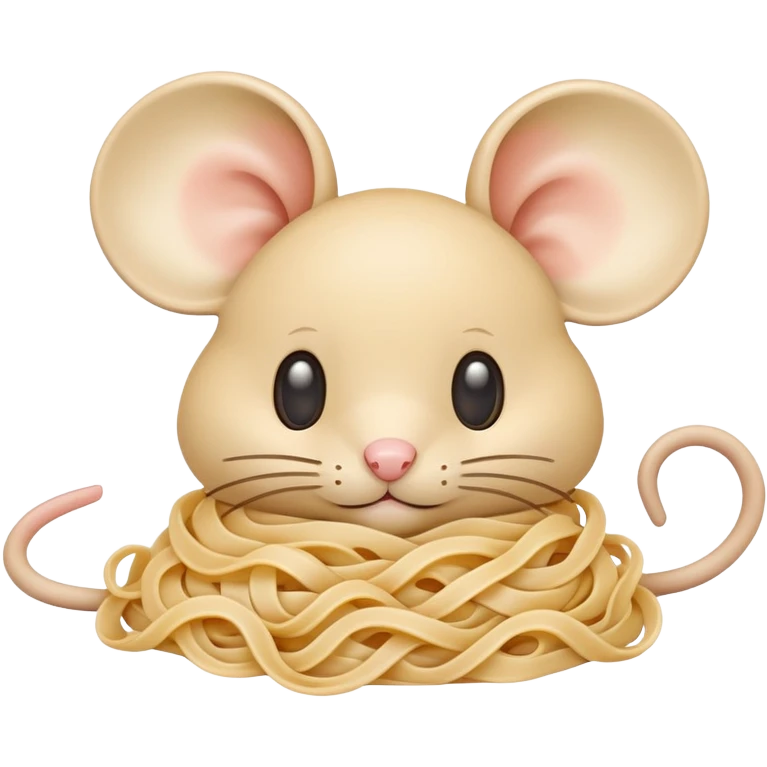 Mouse noodle emoji