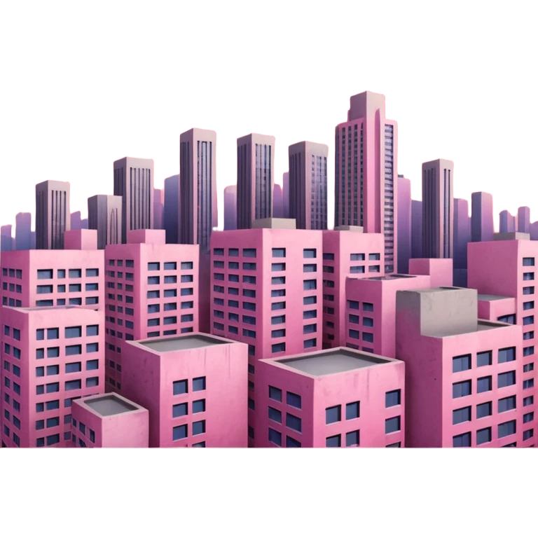 pink sky with buildings emoji
