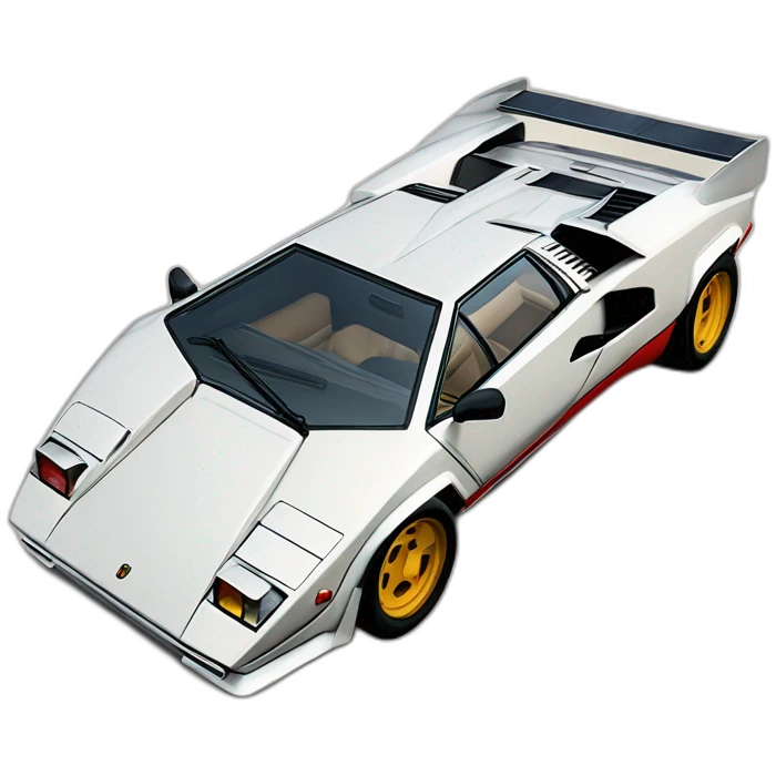 Lamborguini countach emoji